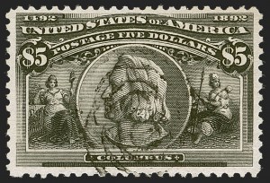 Sale 1245, Lot 1528, 50c-$5.00 1893 Columbian Issue (Scott 240-245)