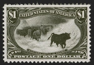 Sale 1245, Lot 1639, $1.00-$2.00 1898 Trans-Mississippi Issue (Scott 292-293)