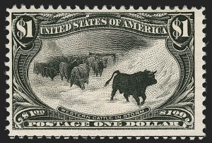 Sale 1245, Lot 1641, $1.00-$2.00 1898 Trans-Mississippi Issue (Scott 292-293)