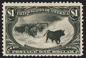 Sale 1245, Lot 1643, $1.00-$2.00 1898 Trans-Mississippi Issue (Scott 292-293)