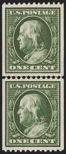 Sale 1245, Lot 1789, 1910-13 Washington-Franklin Issue (Scott 374-396)