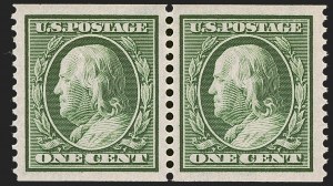 Sale 1245, Lot 1794, 1910-13 Washington-Franklin Issue (Scott 374-396)