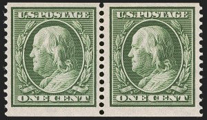 Sale 1245, Lot 1795, 1910-13 Washington-Franklin Issue (Scott 374-396)