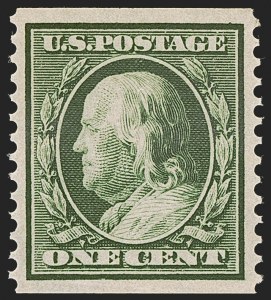 Sale 1245, Lot 1796, 1910-13 Washington-Franklin Issue (Scott 374-396)