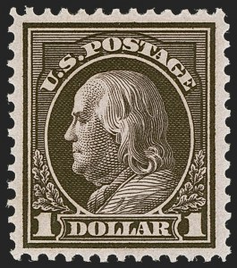 Sale 1245, Lot 1855, 1912-14 Washington-Franklin Issue (Scott 405-423)
