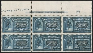 Sale 1245, Lot 2073, Special Delivery, Plate Blocks