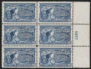 Sale 1245, Lot 2079, Special Delivery, Plate Blocks