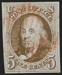 Sale 1247, Lot 13, 1847 Issue and 1875 Reproduction (Scott 1-4)