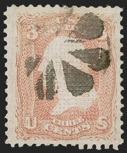 Sale 1247, Lot 153, 1867-68 Grilled Issue (Scott 79-85E)