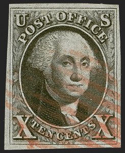Sale 1247, Lot 17, 1847 Issue and 1875 Reproduction (Scott 1-4)
