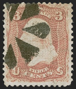 Sale 1247, Lot 170, 1867-68 Grilled Issue (Scott 79-85E)