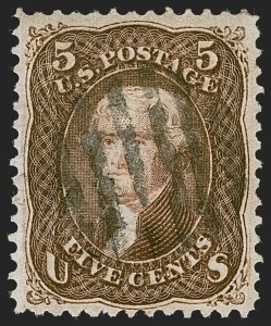 Sale 1247, Lot 188, 1867-68 Grilled Issue, cont. (Scott 86-101)
