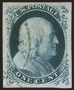 Sale Number 1247, Lot Number 26, 1851-56 Issue (Scott 5-17)