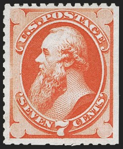 Sale 1247, Lot 302, 1875 Continental Bank Note Co. Hard Paper Special Printing (Scott 167-177)