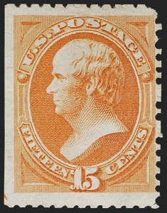 Sale 1247, Lot 310, 1875 Continental Bank Note Co. Hard Paper Special Printing (Scott 167-177)