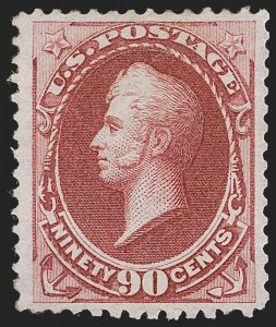 Sale 1247, Lot 315, 1875 Continental Bank Note Co. Hard Paper Special Printing (Scott 167-177)