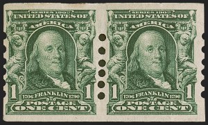 Sale 1247, Lot 483, Privae Vending and Affixing Machine Perforations