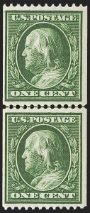 Sale 1247, Lot 533, 1910-13 Washington-Franklin Issue (Scott 374-396)
