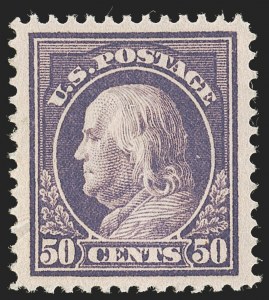 Sale Number 1247, Lot Number 576, 1912-14 Washington-Franklin Issue (Scott 405-423)