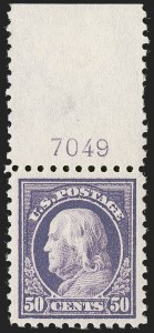 Sale 1247, Lot 582, 1913-17 Washington-Franklin Issues (Scott 424-480)