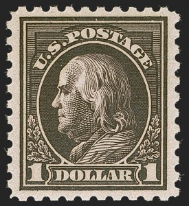 Sale 1247, Lot 607, 1913-17 Washington-Franklin Issues (Scott 424-480)