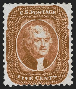 Sale 1247, Lot 90, 1875 Reprint of 1857-60 Issue (Scott 40-47)