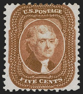 Sale 1247, Lot 92, 1875 Reprint of 1857-60 Issue (Scott 40-47)