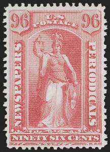 Sale 1249, Lot 70, 1875 Continental Bank Note Co. Special Printing (Scott PR33-PR50)