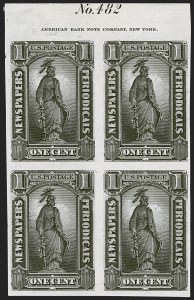 Sale 1249, Lot 74, 1879 American Bank Note Co. Issue (Scott PR57-PR79)