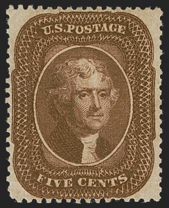 Sale 1251, Lot 1033, 1851-57 Issues (Scott 7-38)