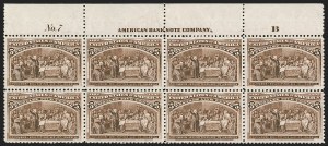 Sale 1251, Lot 1159, 1893 Columbian Issue Plate Blocks (Scott 230-240)