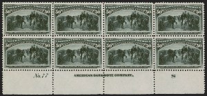 Sale 1251, Lot 1165, 1893 Columbian Issue Plate Blocks (Scott 230-240)