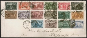 Sale 1251, Lot 1166, 1893 Columbian Issue Set on Cover (Scottt 230-245)