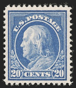 Sale 1251, Lot 1366, 1912-14 Washington-Franklin Issue (Scott 405-423)