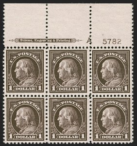 Sale 1251, Lot 1466, 1917-19 Issue Platte Blocks (Scott 503-518)