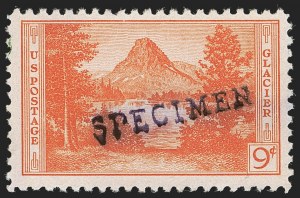 Sale 1251, Lot 1581, 1934 National Parks Issue (Scott 740-765), 1c-10c National Parks, "SPECIMEN" Purple Handstamped Ovpt. (740S-749S) Sale 1251, Lot 1581, 1934 National Parks Issue (Scott 740-765)