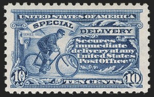 Sale 1254, Lot 1073, Special Delivery, Registration, 10c Ultramarine, Special Delivery (E9) Sale 1254, Lot 1073, Special Delivery, Registration