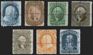 Sale 1254, Lot 510, The Mulholland Collection of Specimens - 1847 thru 1867 Issues