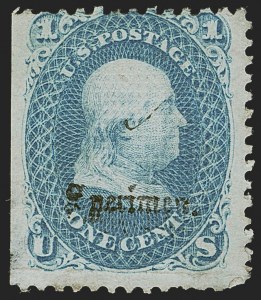 Sale 1254, Lot 520, The Mulholland Collection of Specimens - 1847 thru 1867 Issues