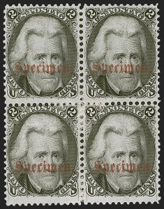 Sale 1254, Lot 523, The Mulholland Collection of Specimens - 1847 thru 1867 Issues