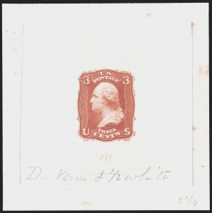 Sale 1254, Lot 597, The Jan Hofmeyr Collection of 3c 1861-68 - Proofs, Off-Cover