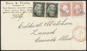 Sale 1254, Lot 643, The Jan Hofmeyr Collection of 3c 1861-68 - On-Cover