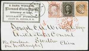 Sale 1254, Lot 650, The Jan Hofmeyr Collection of 3c 1861-68 - On-Cover