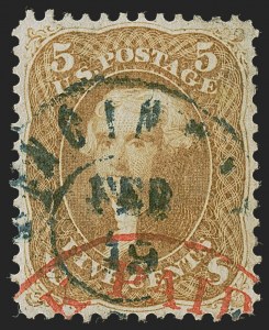 Sale 1254, Lot 746, 1861-68 Issues and 1861 Re-Issue