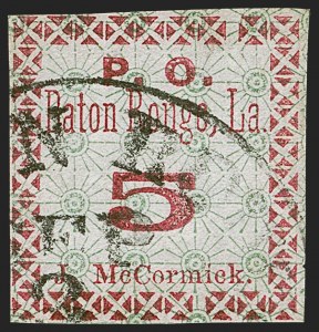 Sale 1255, Lot 1173, Confederate States: Postmasters' Provisionals