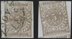 Sale 1255, Lot 1192, Confederate States: Postmasters' Provisionals