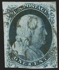 Sale 1255, Lot 135, 1c 1851 Issue (Scott 5-9)