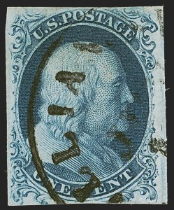 Sale 1255, Lot 137, 1c 1851 Issue (Scott 5-9)