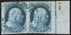 Sale 1255, Lot 145, 1c 1851 Issue (Scott 5-9)