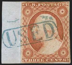 Sale 1255, Lot 172, 3c 1851 Issue: Orange Brown Shades (Scott 10-10A)
